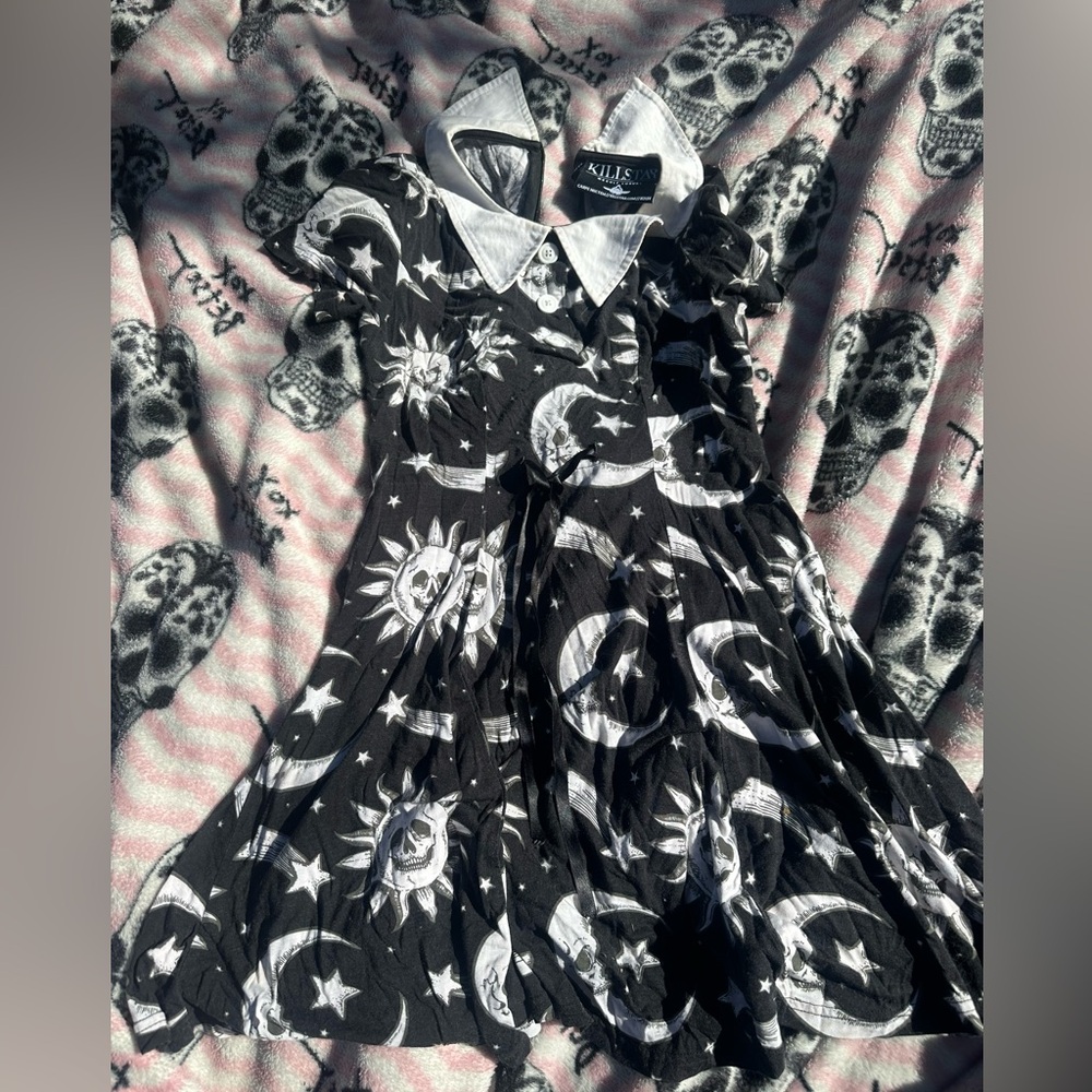 Xs killstar dress ( moons and skulls, very cute )